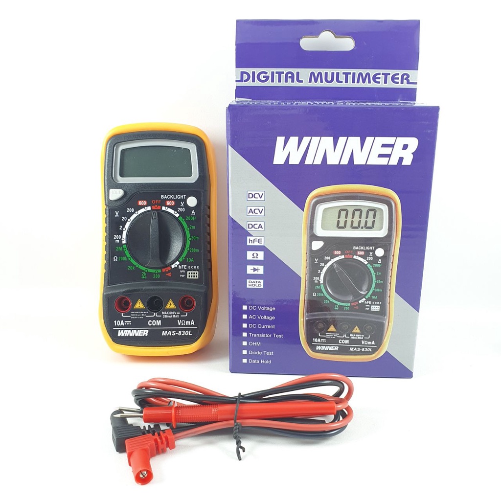 Multitester Winner MAS830L Multimeter Digital MAS 830L Tester MAS-830 L