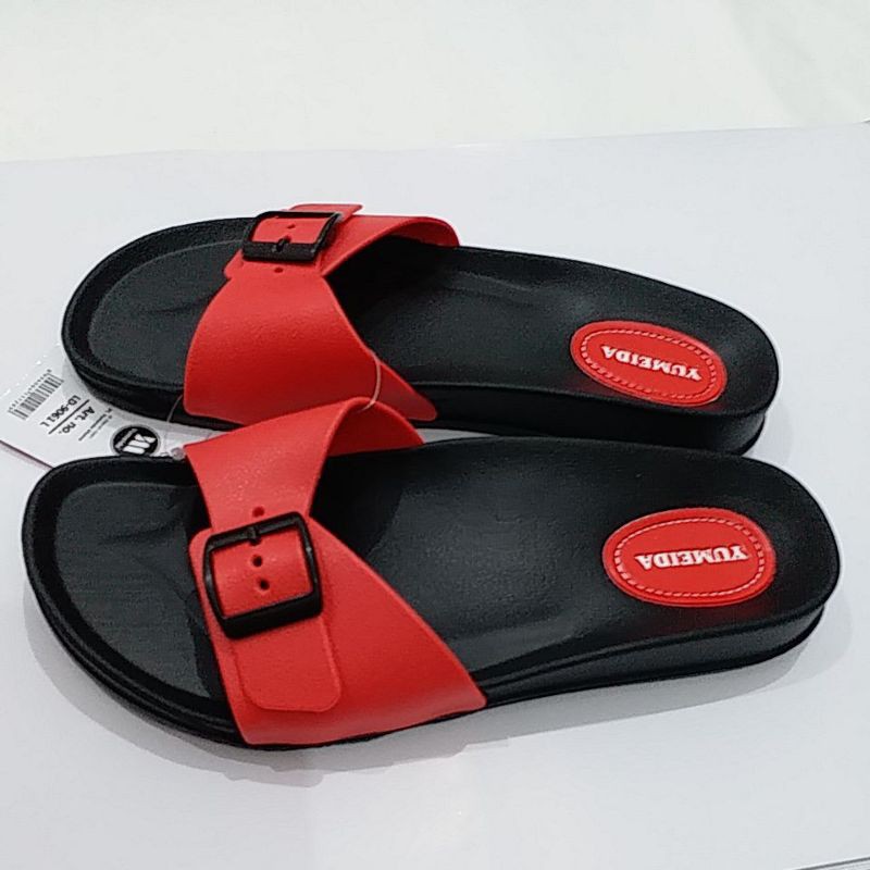 ORIGINAL. Sandal slop gesper wanita YUMEIDA LD 9061 L Size 37-41-1