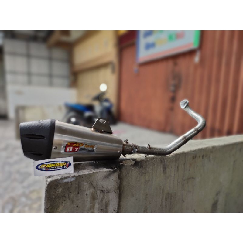 knalpot racing cld racing c7 leher atas pipa atas beat beat Fi scoopy DLL original cld racing