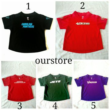 Kaos Anak NFL Team Size 18M Original