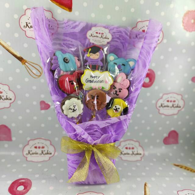 

Buket Graduation kukis 9 pcs