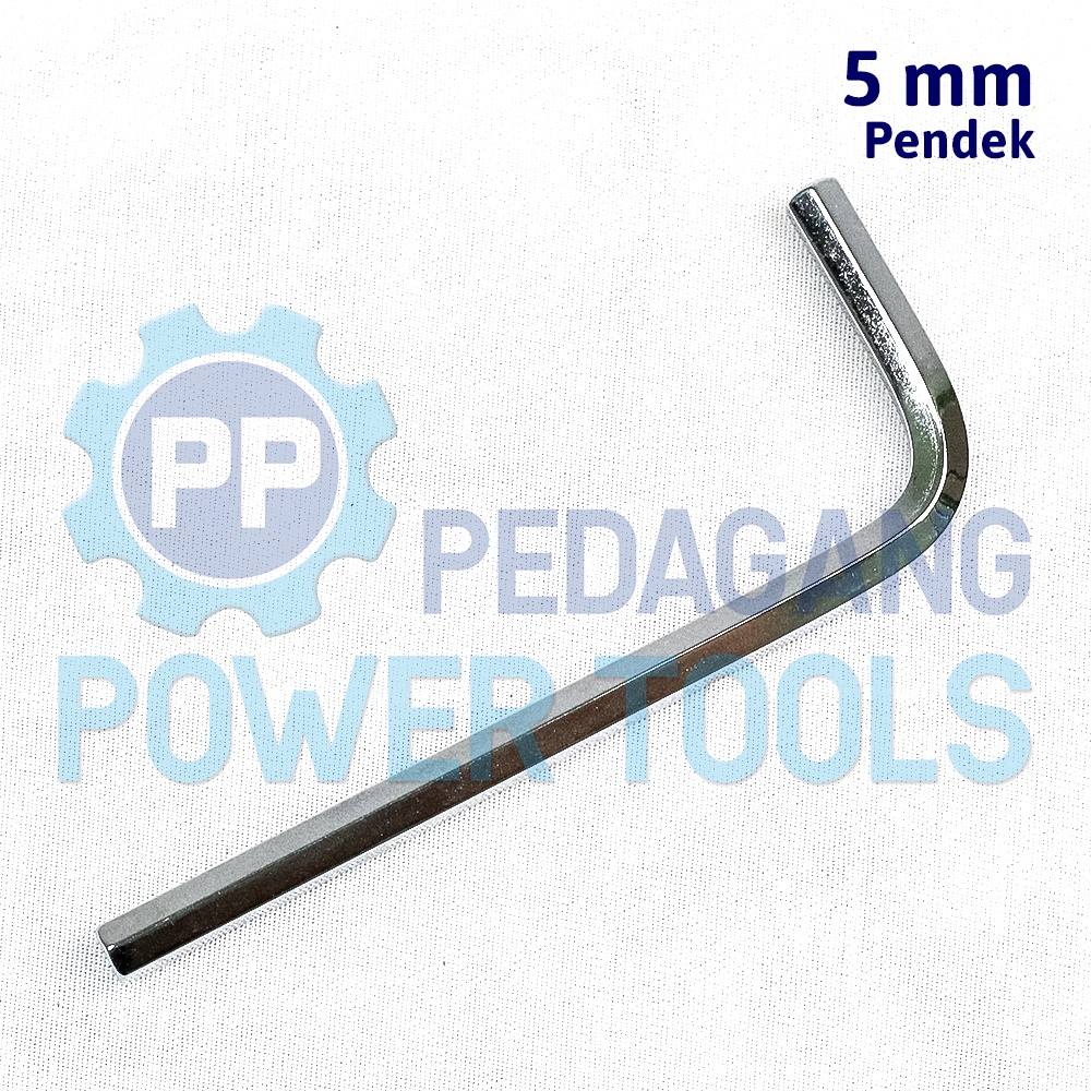 MOLLAR SATUAN 5 MM FLAT KUNCI L PENDEK SHORT HEX KEY WRENCH HEXAGONAL