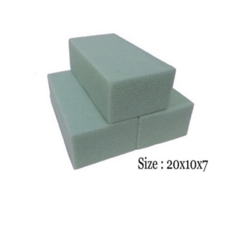 FLORAL FOAM - BUSA BUNGA GABUS RANTING KERING BASAH / OASIS SUN FLOWER HIJAU GREEN - FLORIST RANGKAIAN BUKET BUNGA DIY