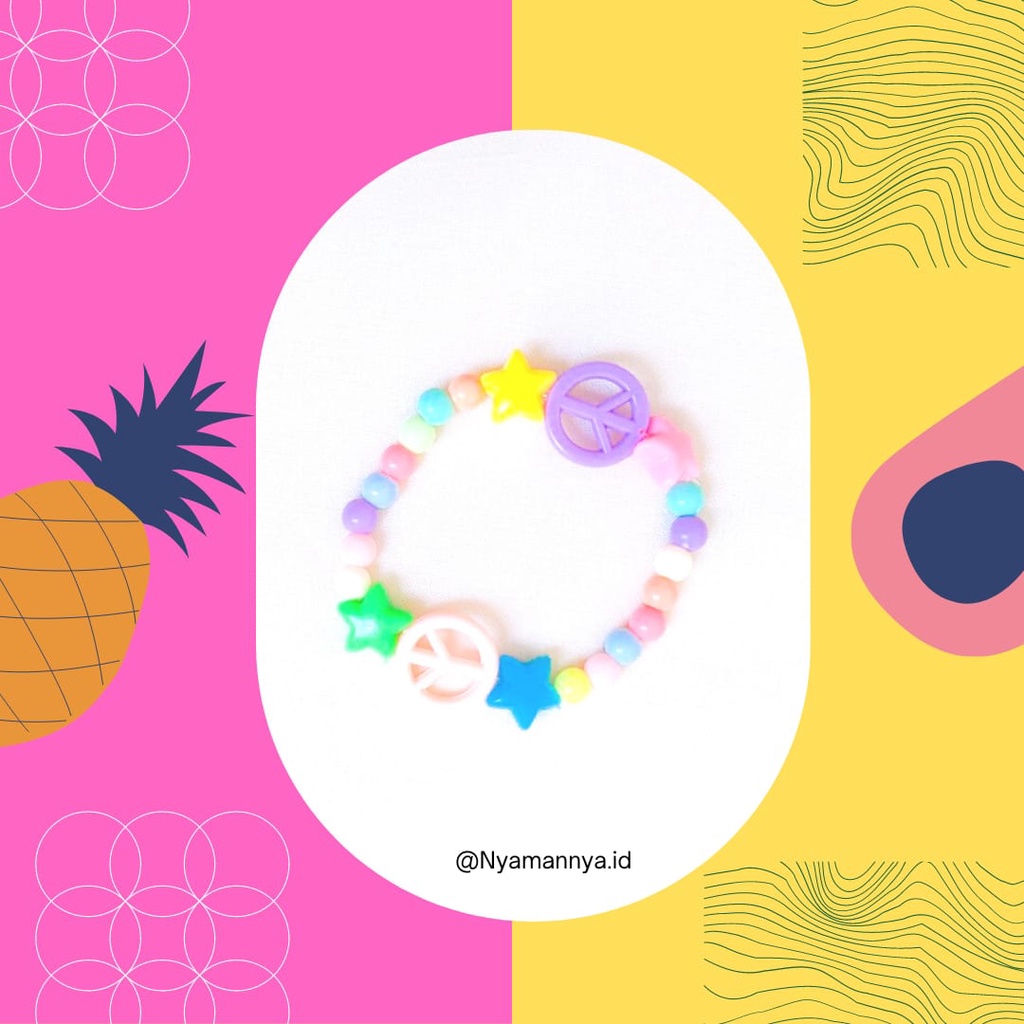 Gelang Anak Manik Monte Mutiara Bayi Balita Starkid Series Nyamannya