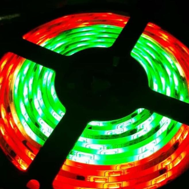 VTJQ RUNING RUNNING LED STRIP RGB WARNA WARNI 5050 RUNNING IC PINTAR CPQP