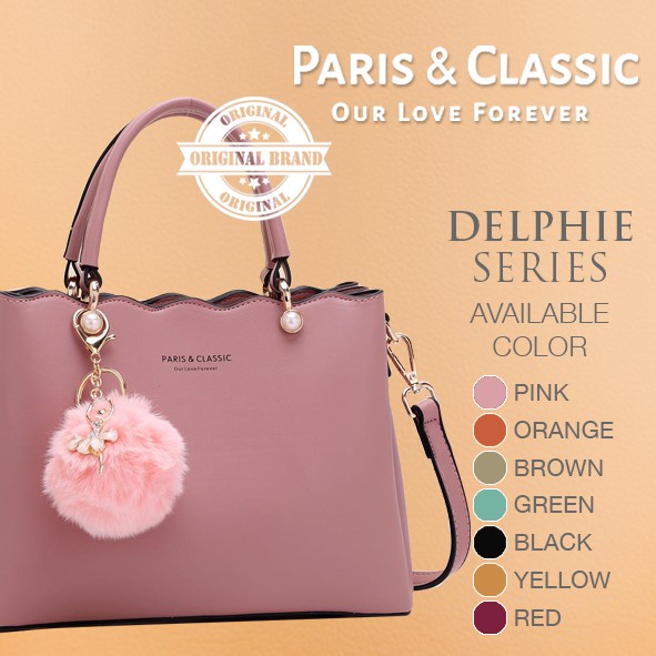 Paris Classic Tas Wanita Import Branded Original Terbaru Handbag Selempang Wanita Top Handle Bag Tas Fashion Wanita Import [PC 93315]