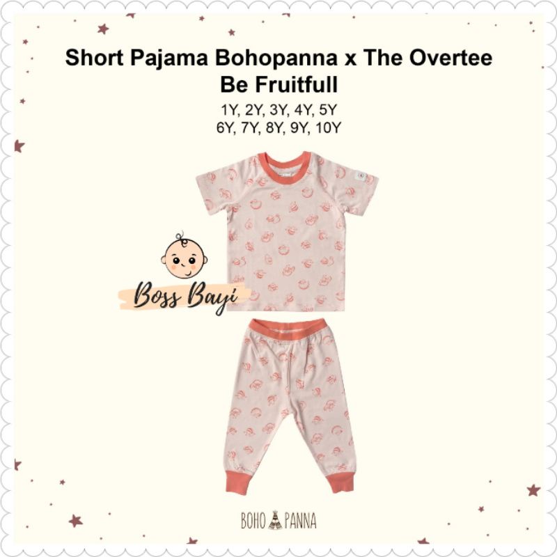 BOHOPANNA x THE OVERTEE - Short Pajama / Setelan Pendek Panjang CPR Piyama Anak