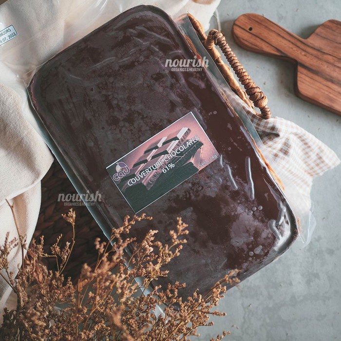 

Cau Organic Couverture Chocolate 61% 1kg (Cokelat Organik)