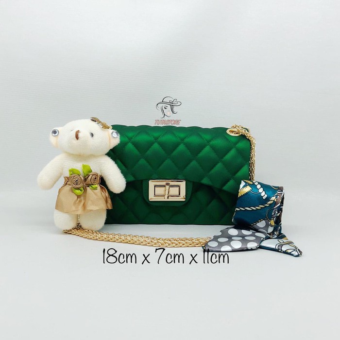 JUAL MURAH TAS IMPORT JAKARTA CHANEL CLASSIC JELLY MATTE UK18 (MINI) TSM18D