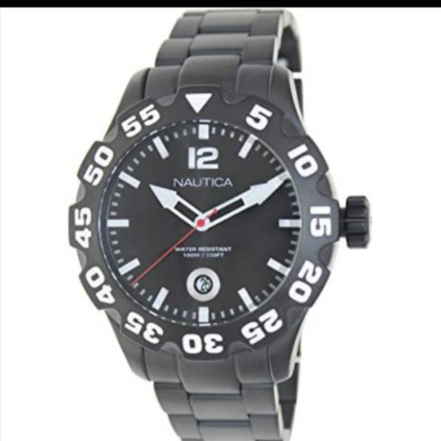 Jam Tangan Pria Nautica N20095G BFD 100 Black Dial Watch