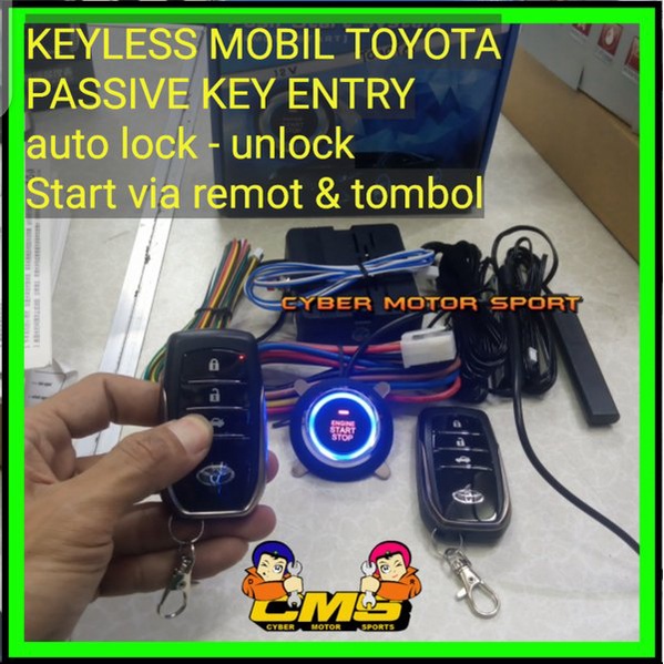 smart Keyless toyota vios upgrade sistem starter mobil tanpa kunci.