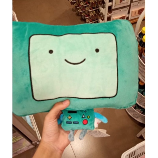 Miniso Adventure Time Plush Toy BMO (Hijau) - Boneka Miniso Original