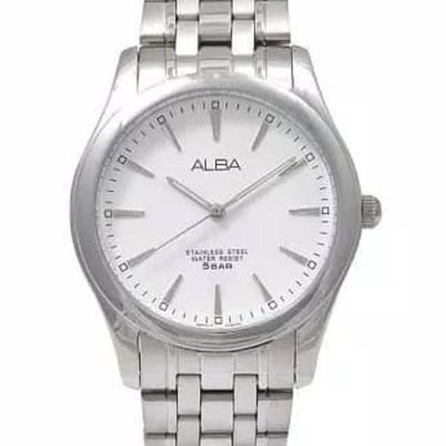 WatchHappy Alba ARSY17X1 Men Watch White Dial Stainless Ste0el Strap ARSY17 Quartz Movement Best Sel