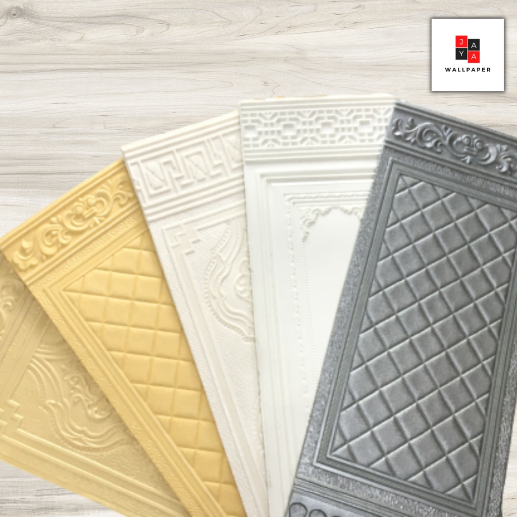PROMO BELI 30 FREE 1 PCS !! WALLFOAM 3D PANEL 90CM X 70CM WALLPAPER FOAM-1