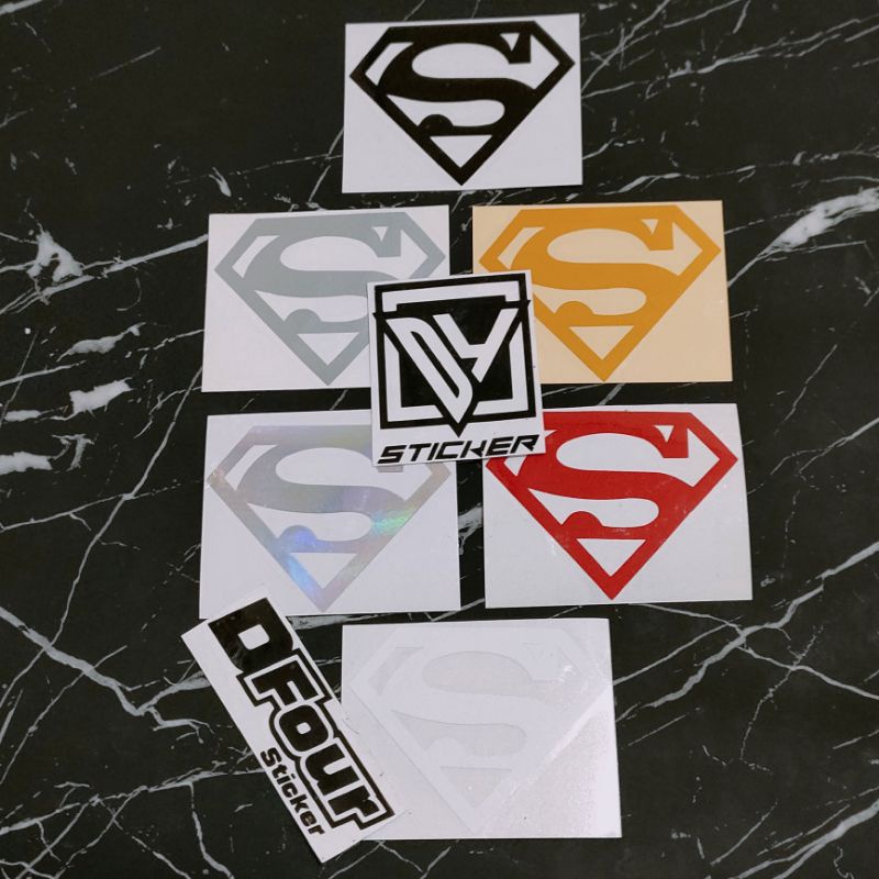 

STICKER LOGO SUPERMAN CUTTING