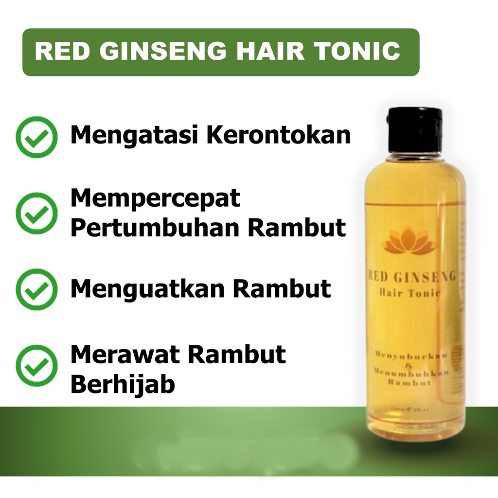 Hair Tonic Rambut Rontok Parah Ketombe dan Penumbuh Rambut Toner Hair Tonic Anti Rontok Vitamin Red 
