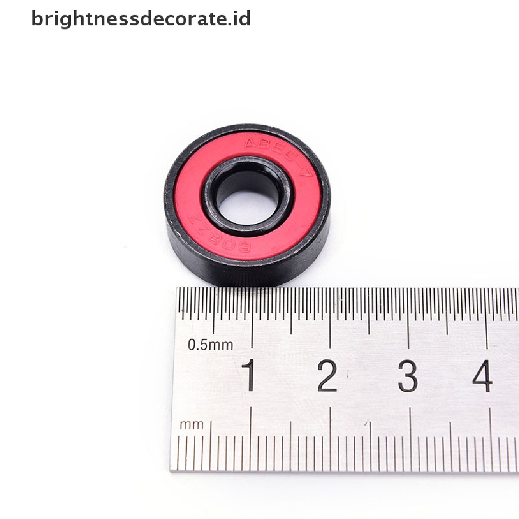 [birth] 8pcs/set 608RS skate skateboard steel integrated spacer bearings fit [ID]