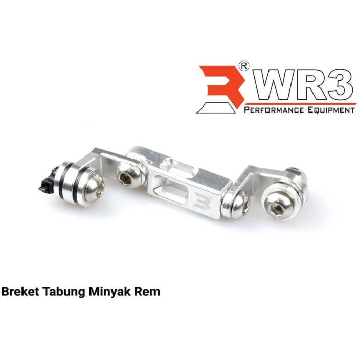 Breket Tabung Minyak Rem WR3 Universal - Silver