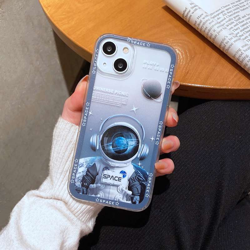 Casing Silikon Motif Astronot Untuk Realme C1 C2 5S 5i C3 6 7 8 9 Pro Plus C11 C12 C15 C20 C21Y C25S C30 C31 C35