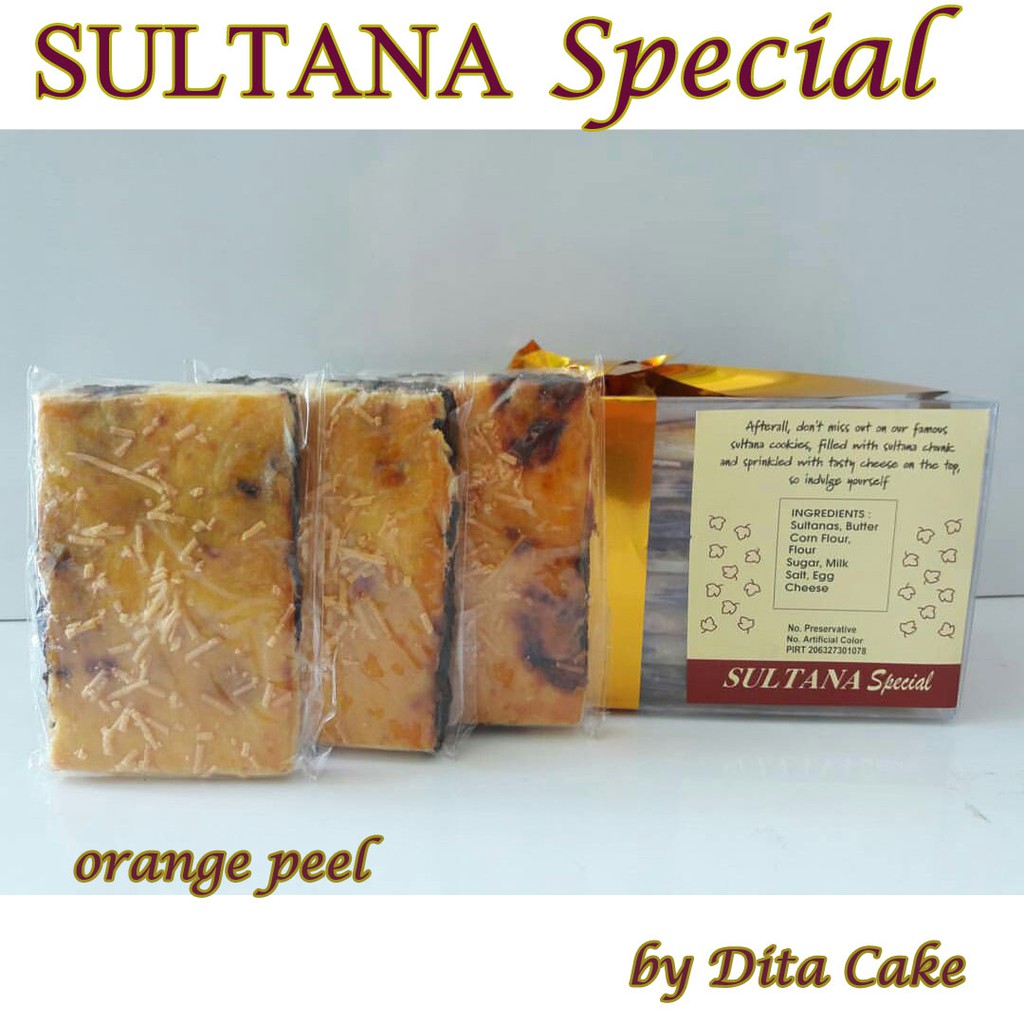 

Sultana Special Dita Cake Kue Kering Kismis Keju Raisin Cookies Jadul Enak Premium