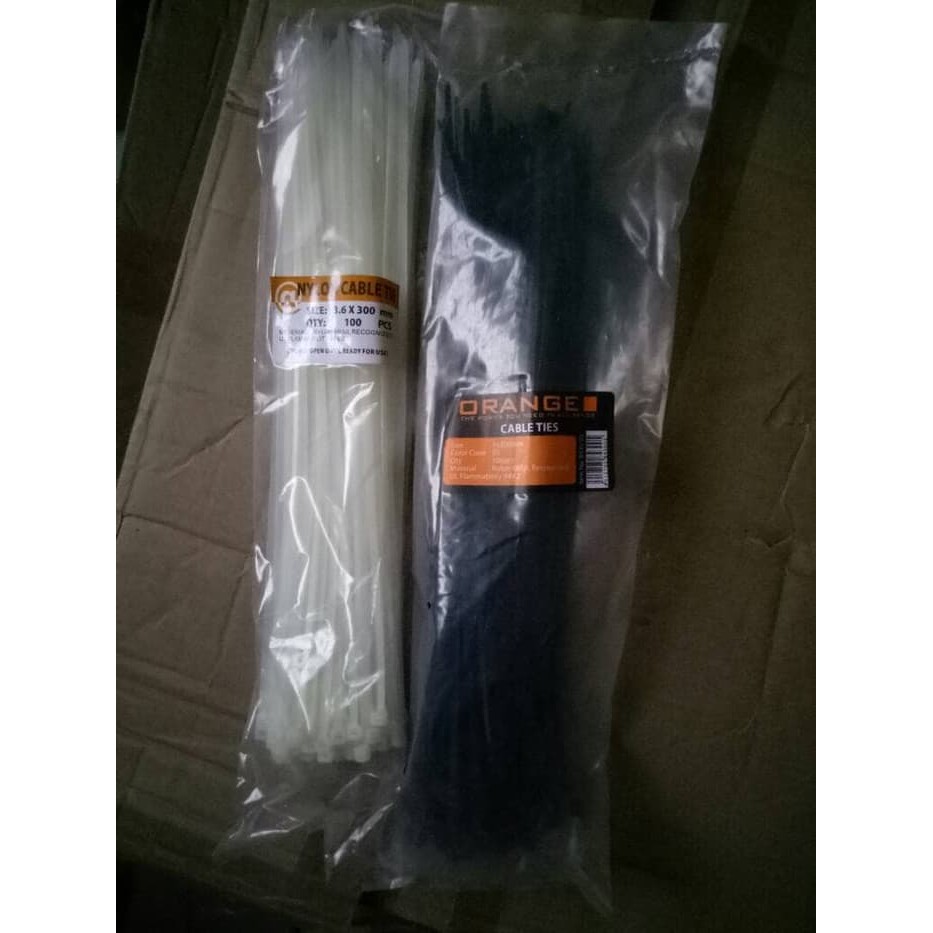 kabel ties 30cm hitam / putih COD bisa