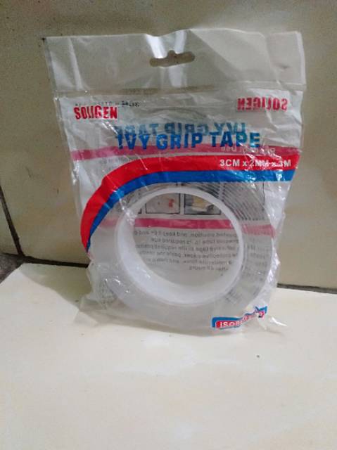 Double tape transparan 3cm x 3 meter dobel tape bening