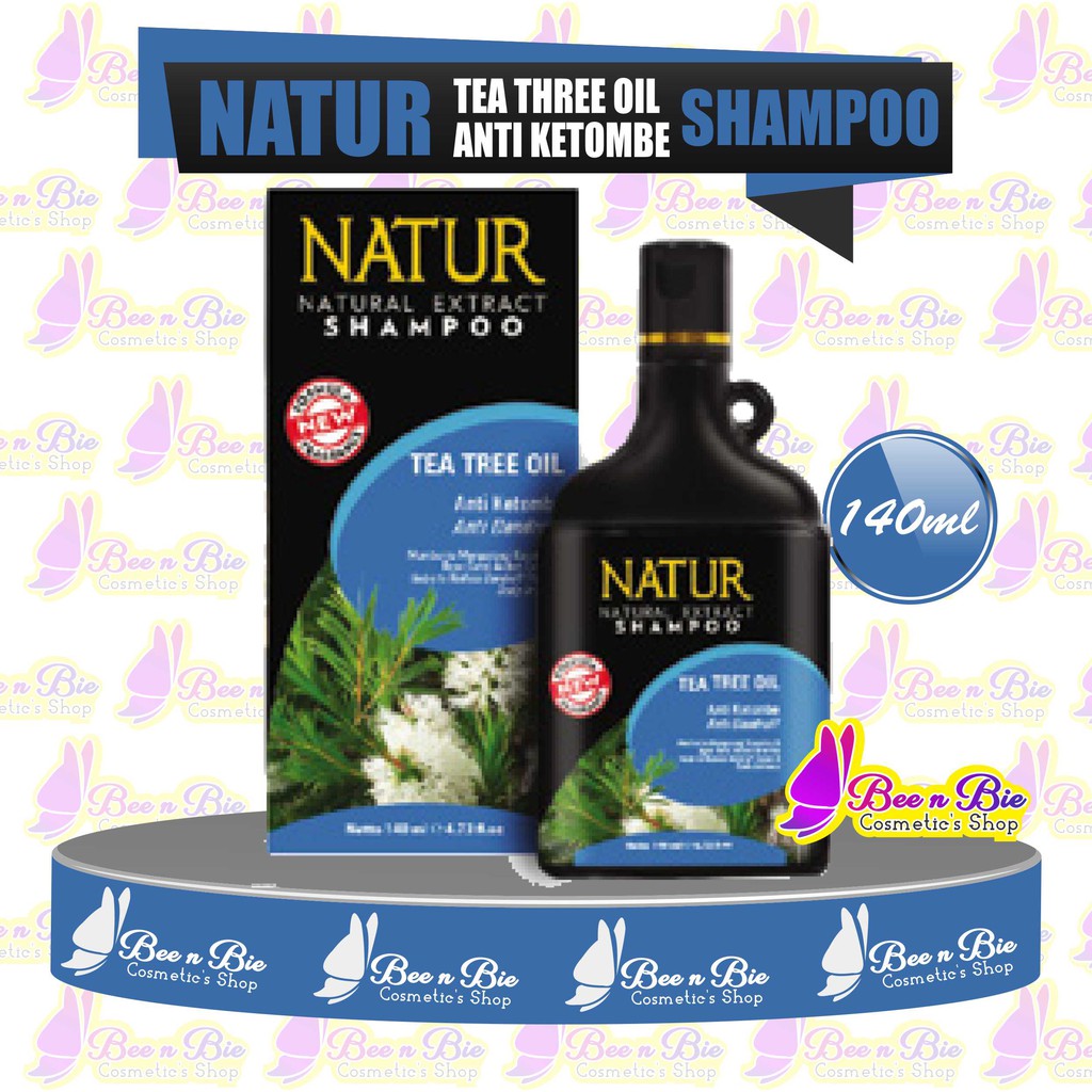 bnb Natur Shampo TTO Tea Tree Oil Extract 140ml natur sampo anti ketombe sampo ketombe cegah ketombe