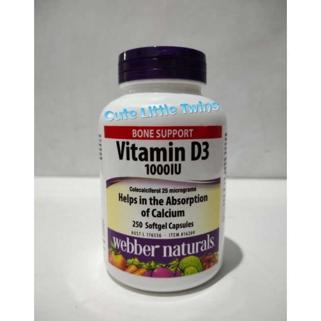 Webber Naturals Vitamin D3 1000IU