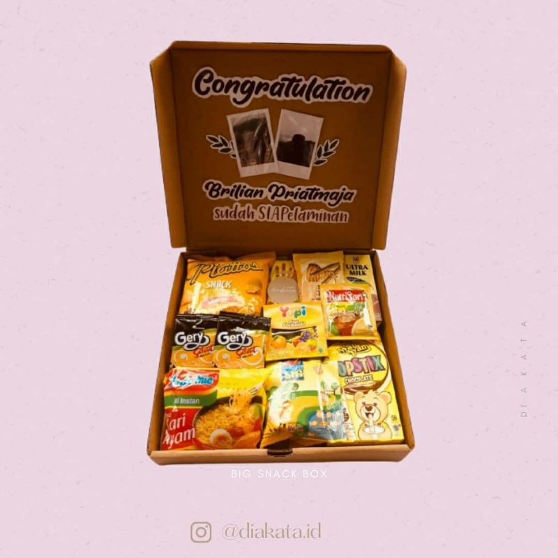 

SNACK BOX BIG SIZE GIFT BOX KADO WISUDA KADO ULANG TAHUN