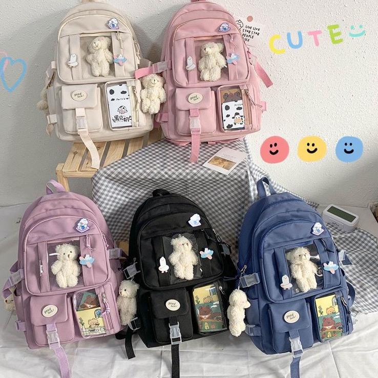 Dijamin Miring harga.. TAS KOREA IMPORT MODEL TERBARU/TAS IMPORT KOREA/TAS ANAK SEKOLAH SD SMP SMA K
