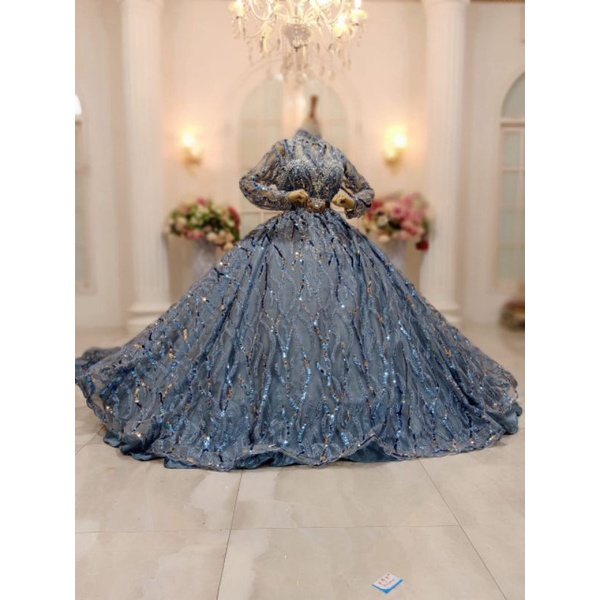 GAUN PENGANTIN  BARBY GOTIK /BAJU PENGANTIN MODERN/GAUN SLIM DRES/GAUN TERBARU/WEDING DRES//KEBAYA AKAD