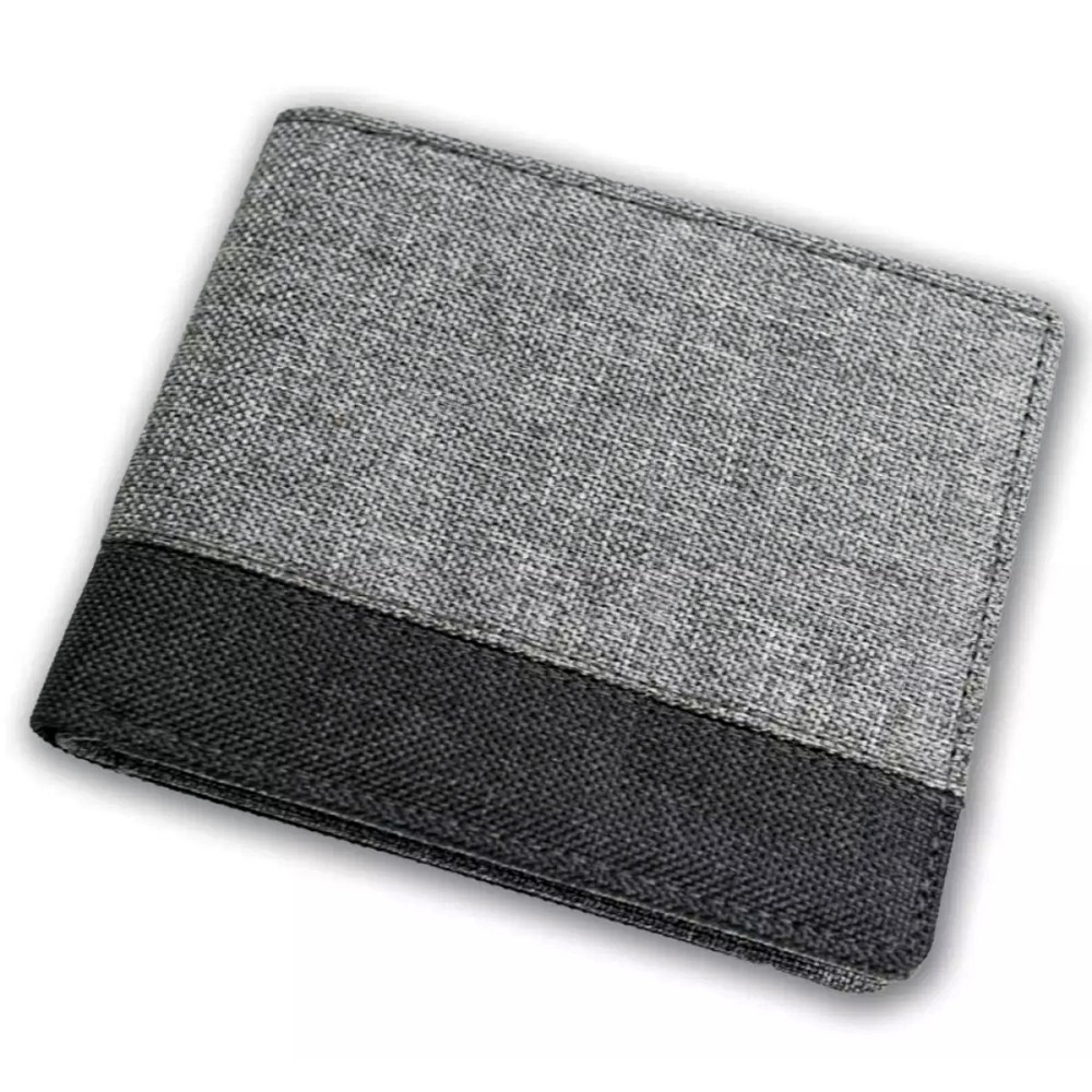 SERBA 15.000!! Dompet Pria Kanvas Nilon Tebal 88C02 + BOX Dompet Pendek Lipat Kombinasi Multicard
