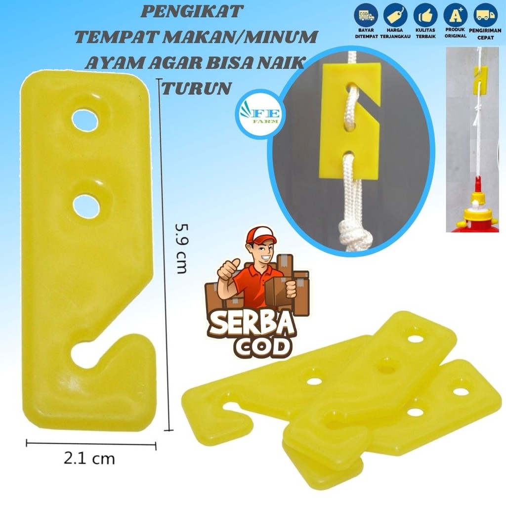 Pengikat Tali - Tempat Makan &amp; Minum Ayam - Peralatan Peternakan Adjuster Plate Super Feeder