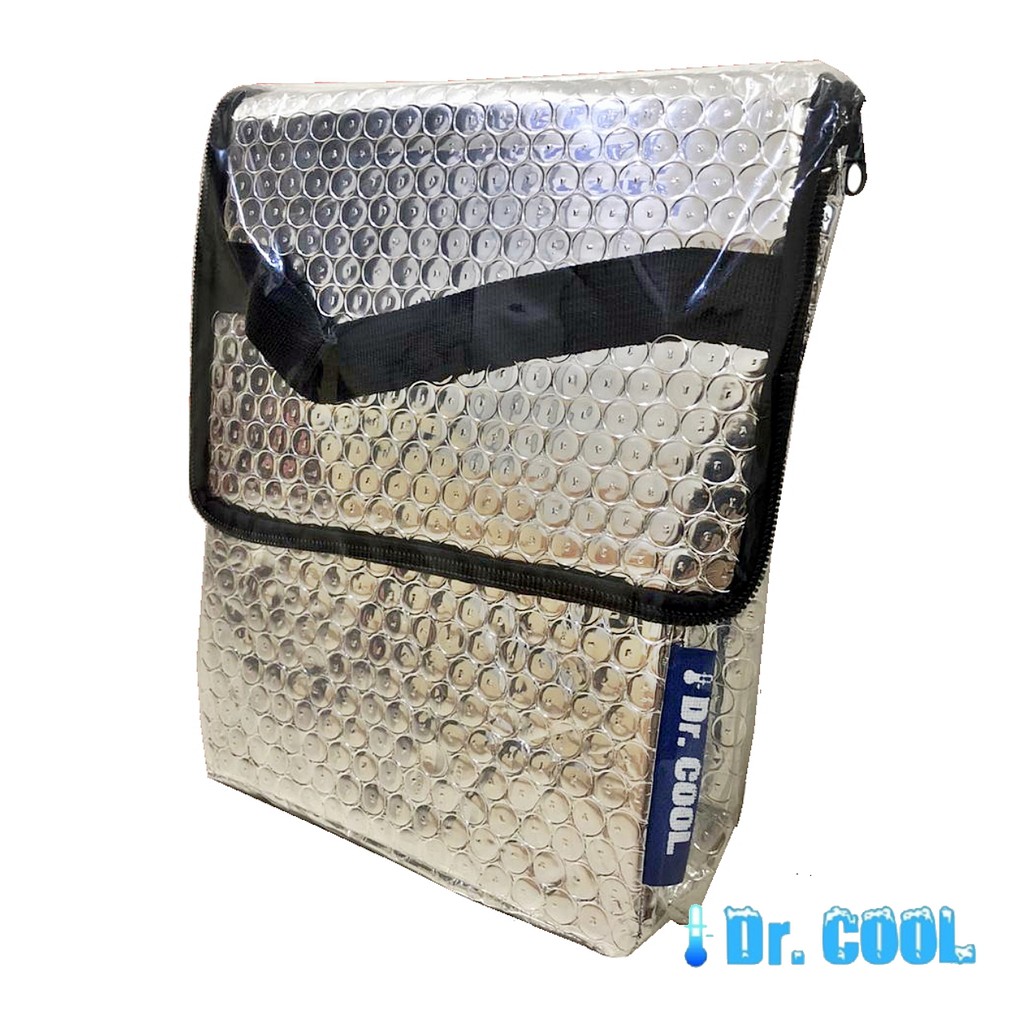 Dr Cool Silvy Box Tas Aluminium Kecil / Icegel Bag Cooler Bag silver Tas tahan panas/ dingin untuk makanan