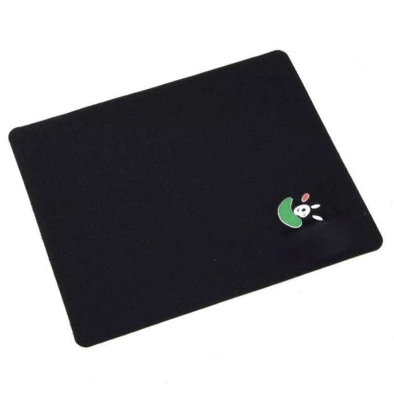 Mousepad Hitam Polos Standard Anti Slip Alas Mouse Murah Laptop Pad PC