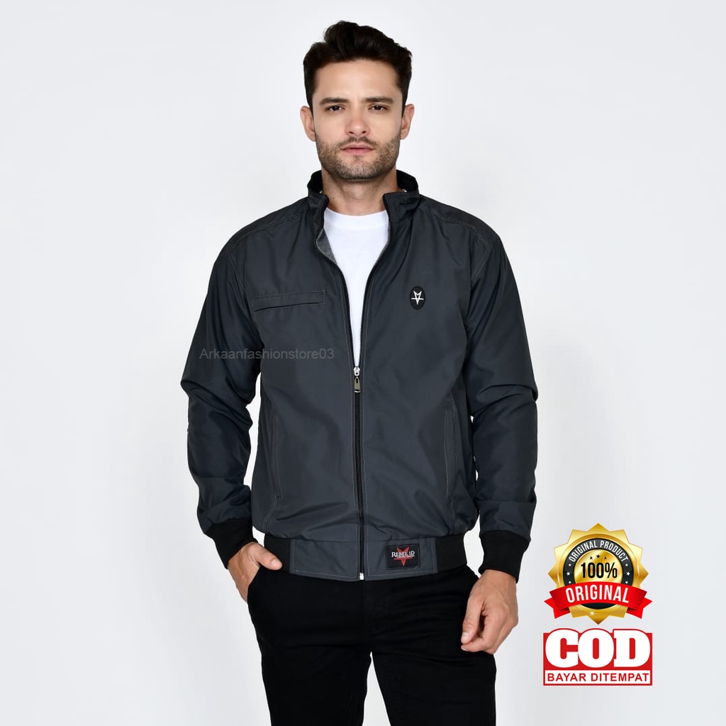 AKN - JAKET MOTOR PRIA ANTI AIR / JAKET BOMBER PRIA SGM BIG SIZE XXL WATERPROOF PREMIUM ORIGINAL REBEL ID TERBARU