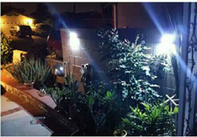 Solar Powered Censor Wall Lamp Lampu Taman Tembok Dinding Sensor Otomatis Bertenaga Surya