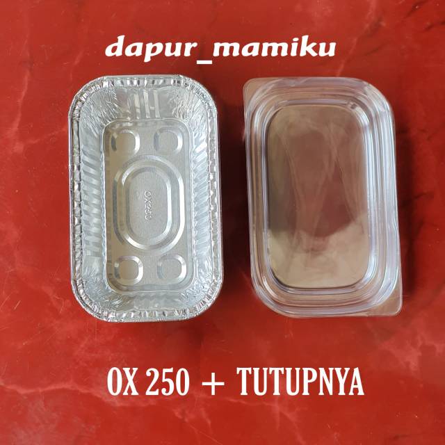 DAPURMAMI 10 BIJI  ALUMINIUM FOIL TUTUP Cup Tray Lid kemasan wadah