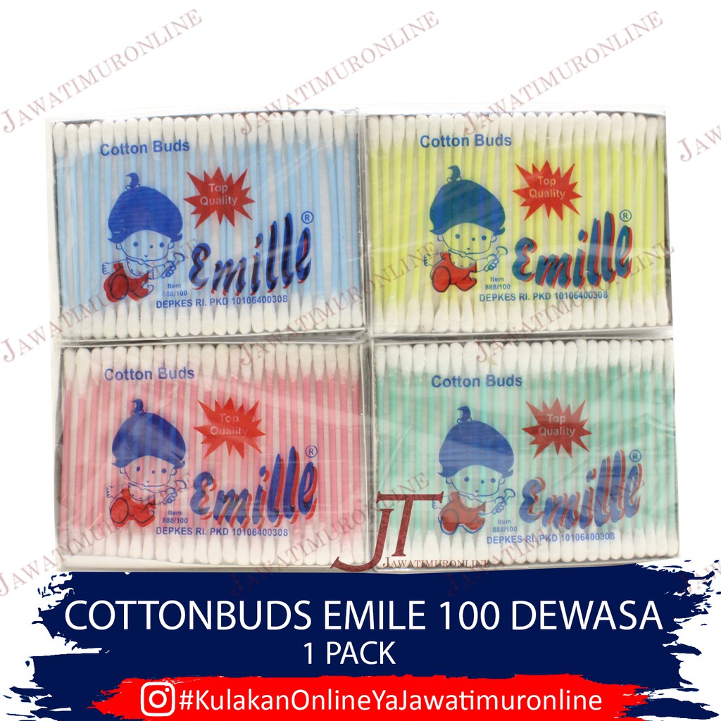 Cotton Bud EMILE Dewasa 100 / COTTON BUD Dewasa