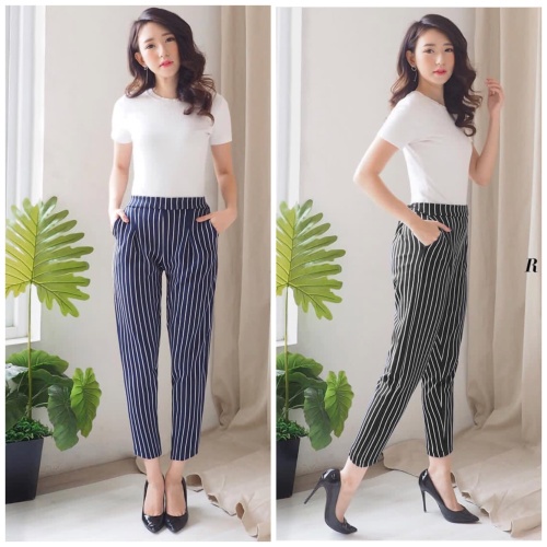 CELANA  SCUBA SALUR / CELANA DOTY SCUBA / CELANA PANJANG WANITA / CELANA PANJANG SLIM PEREMPUAN