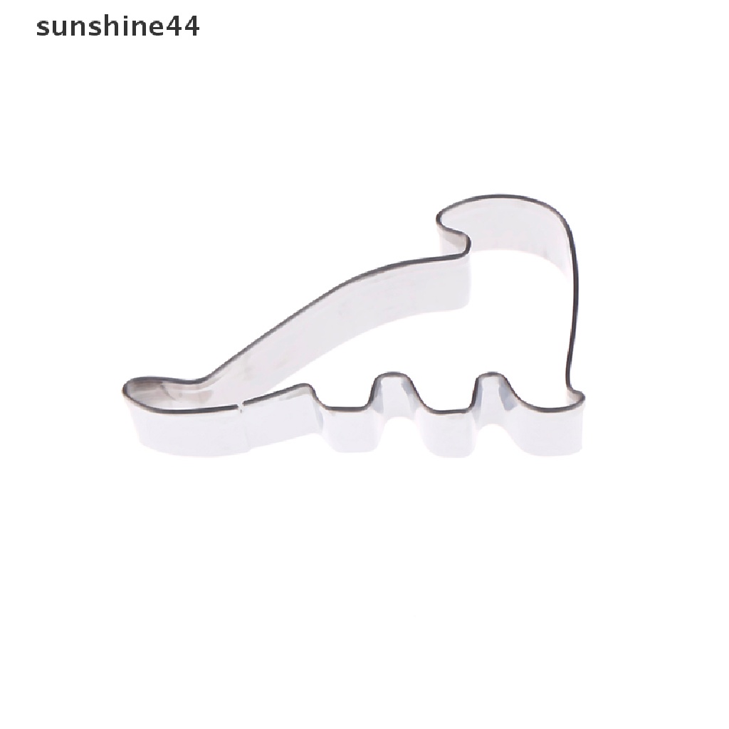 Sunshine 6pcs Cetakan cutter stainless steel Bentuk Dinosaurus Untuk Dekorasi Kue / Biskuit