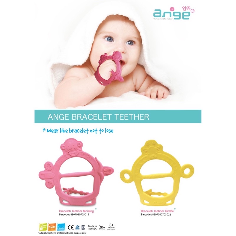 ANGE BRACELET TEETHER 3M+ - Ange Teether Gigitan bayi