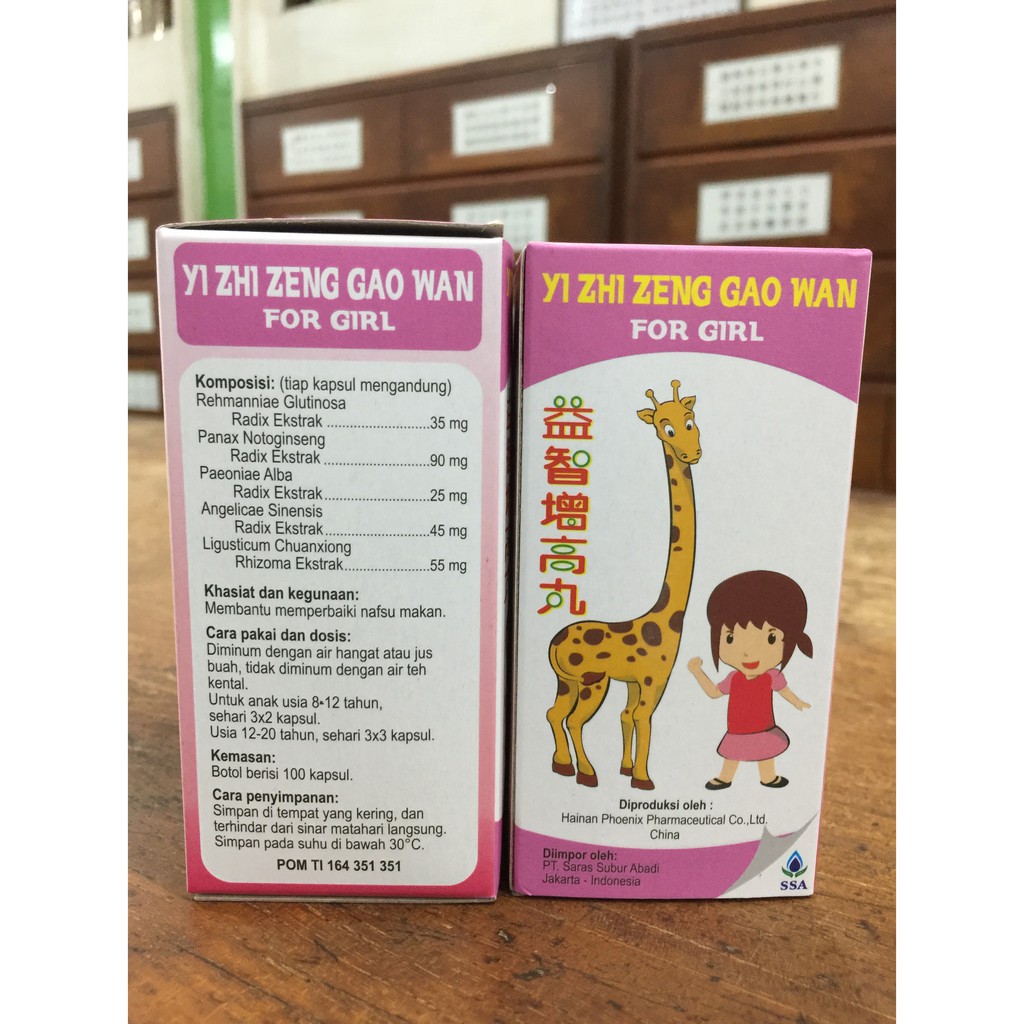 Yi Zhi Zheng Gao Wan For Girl - Grow Up Pills - Obat Tinggi Badan Anak