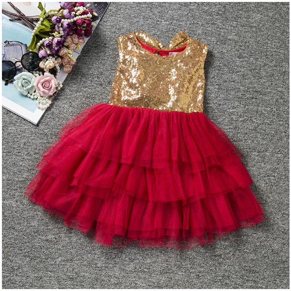 Dress Anak | Ruffle Dress Red