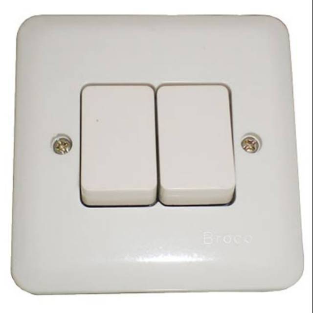 IB Saklar Seri Double SWITCH Tembok Tanam 6622U Broco