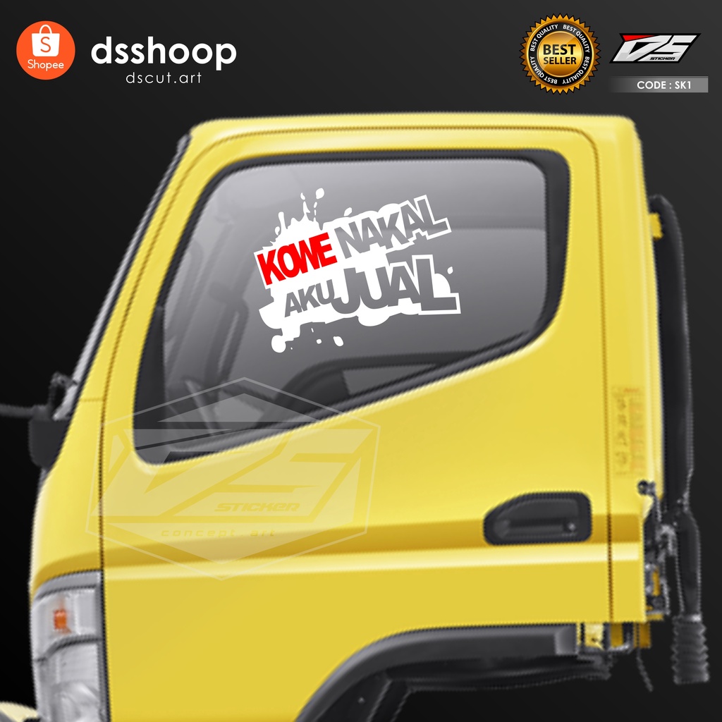 stiker skotlet kaca pintu mobil TRUCK/PICK UP/L300 STIKER CUTTING KATA KATA part 2