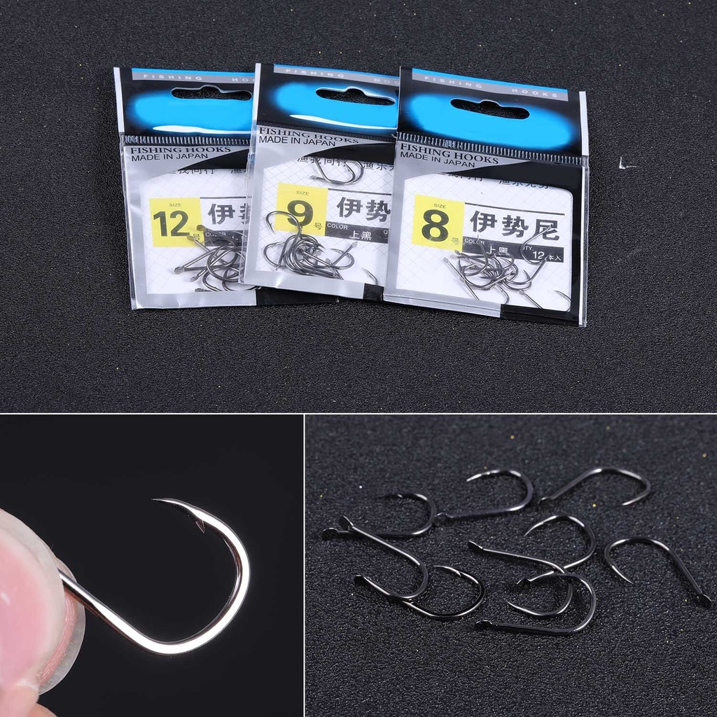 1Pcs  High Carbon Steel Fishing Hook Worm Hooks Fishing Tackle Kail Pancing Bahan Carbon Steel Tahan Abrasi