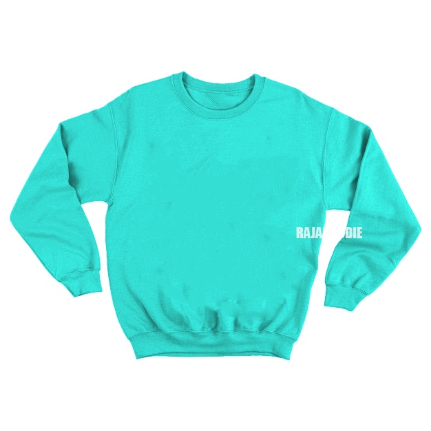 BASIC SWEATER / CREWNECK SWEATSHIRT POLOS HIJAU TOSCA MUDA / MINT UNISEX