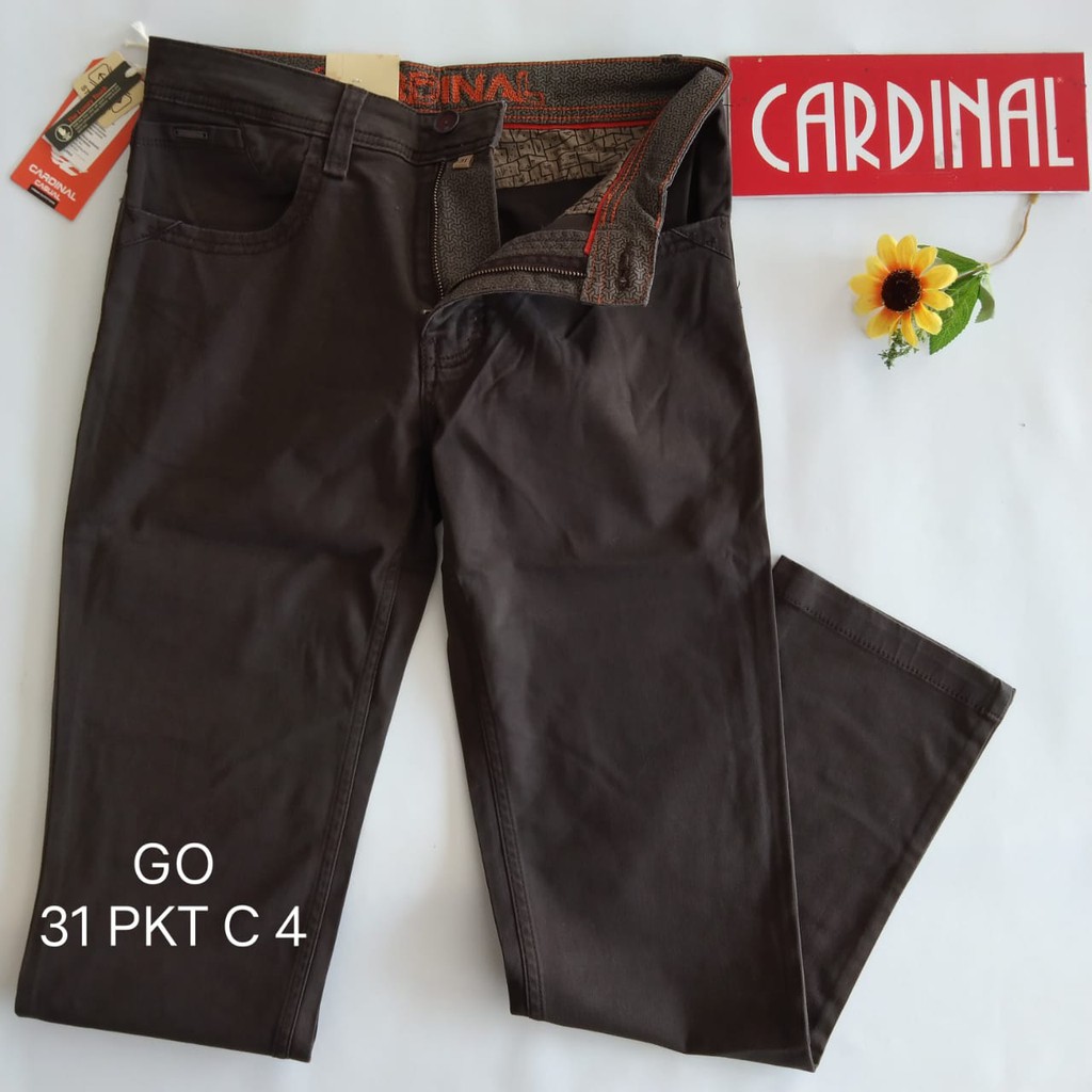 gof 31-PKT 1 CARDINAL CASUAL CELANA POCKETS PANJANG Celana Chino Pria Fashion Laki Brand Kekinian