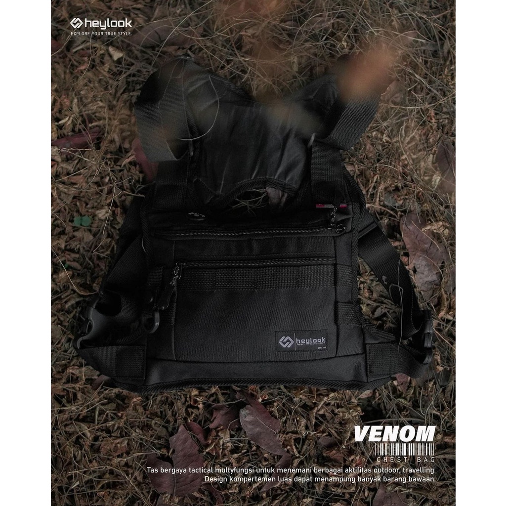 Chest Bag Tas Selempang Dada Premium Multifungsi Chest Rig Bag Tas Dada Pria Tactical Pelindung Dada Motor Biker Sepeda